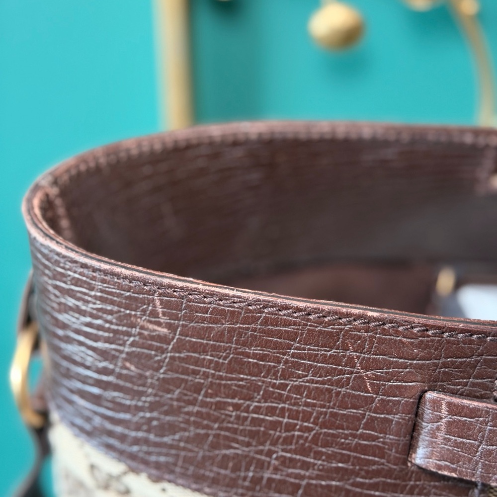 Limited Edition Gucci Brown Monogram Tote Bag - Picture 4 of 9
